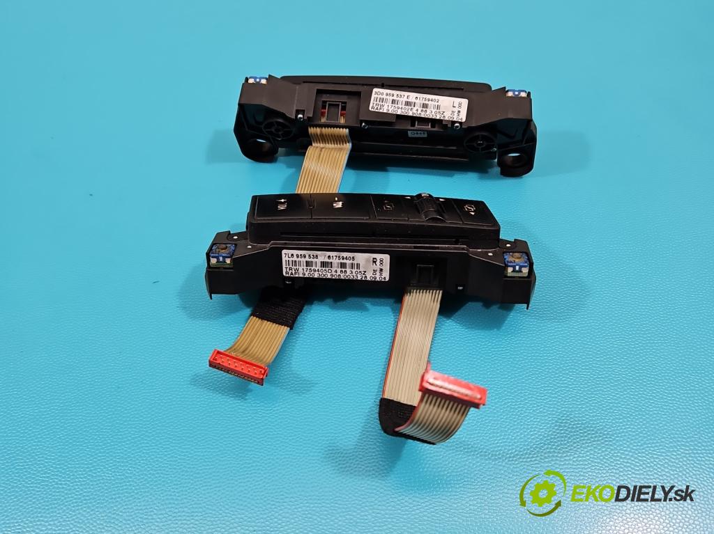 Vw Touareg I 2002-2010 2.5 tdi 174 HP automatic 128 kW 2461 cm3 5- prepínač multifunkční: řízení: 3D0959537E (Prepínacie páčky pod volantom)