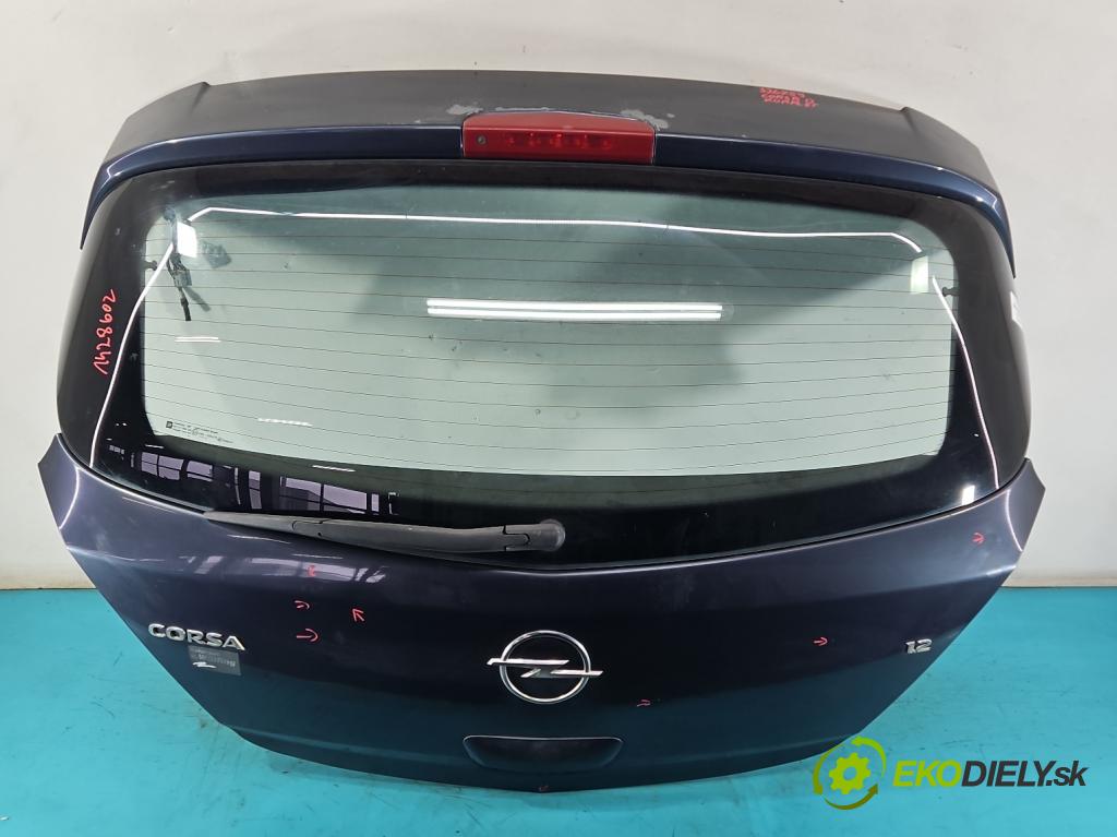 Opel Corsa D 2006-2014 1.2 16v 80 hp manual 59 kW 1229 cm3 5- zadní kufrové dveře  (Zadní kapoty)