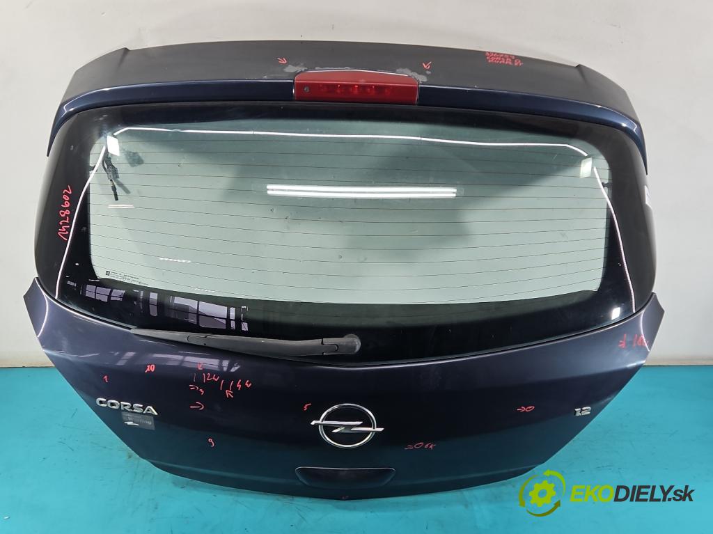 Opel Corsa D 2006-2014 1.2 16v 80 hp manual 59 kW 1229 cm3 5- zadní kufrové dveře  (Zadní kapoty)