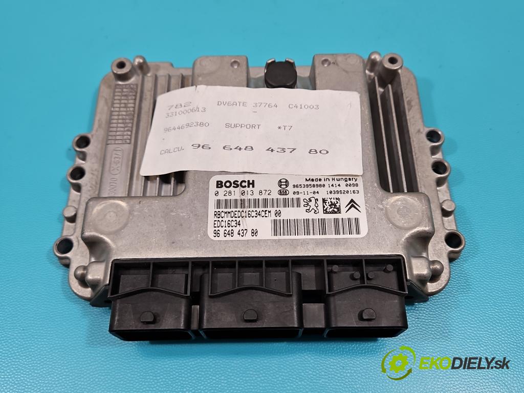 Peugeot 308 I 2007-2013 1.6 HDi 90 HP manual 66,2 kW 1560 cm3 5- riadiaca jednotka motora 0281013872