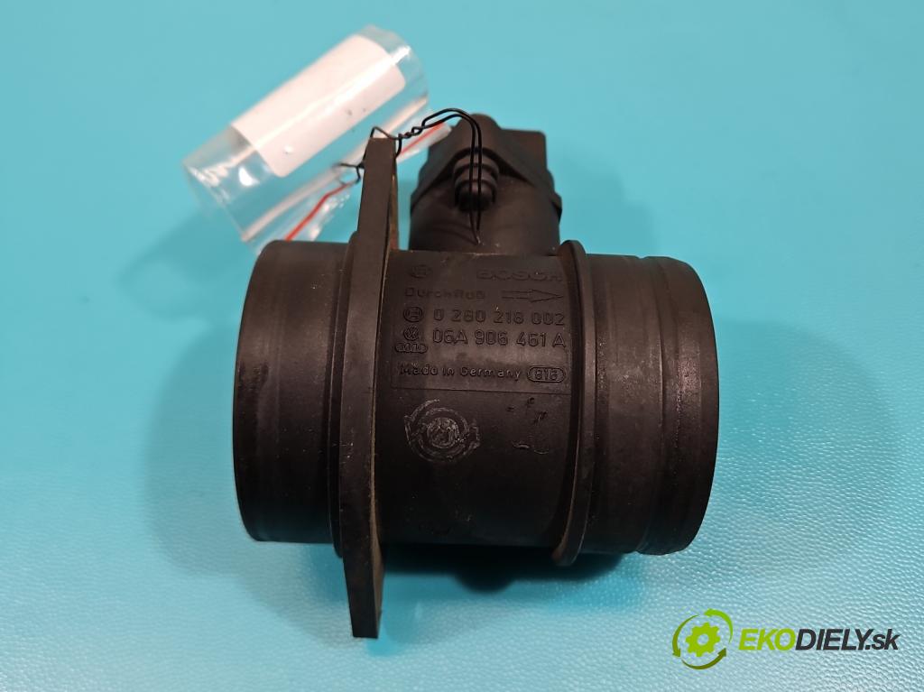 Audi A3 8L 1996-2003 1.8 20V 125 HP manual 92 kW 1781 cm3 3- průtokoměr: 0280218002 (Váhy vzduchu)