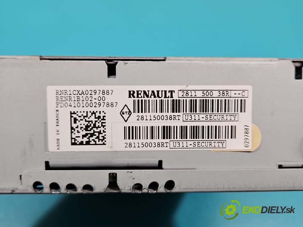 Renault Clio III 2005-2012 1,2.0 TCE: 101 HP manual 74 kW 1149 cm3 5- Radio originál 281150038R