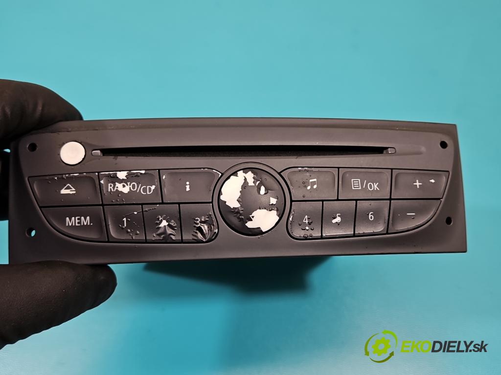 Renault Clio III 2005-2012 1,2.0 TCE: 101 HP manual 74 kW 1149 cm3 5- Radio originál 281150038R