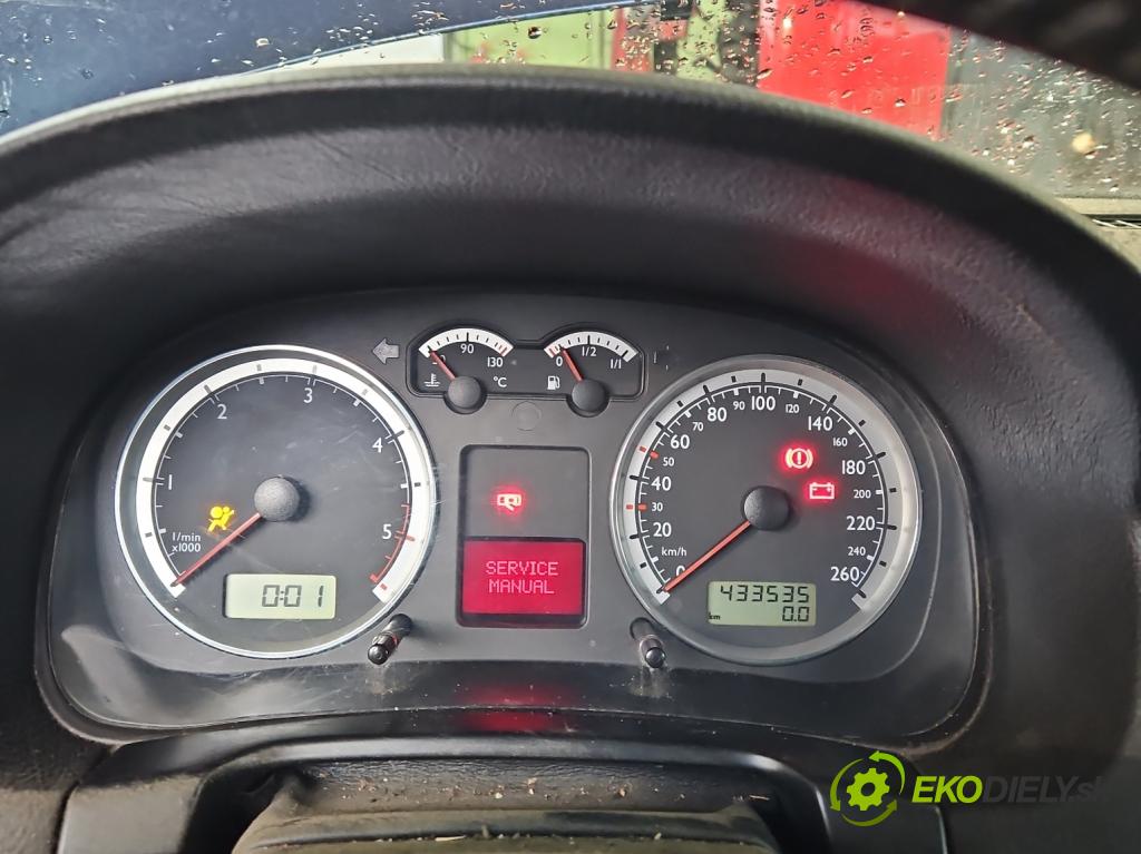 Vw Golf IV 1997-2003 1.9 tdi 101 HP manual 74 kW 1896 cm3 5- prístrojovka/ budíky 1J5920826C (Prístrojové dosky, displeje)