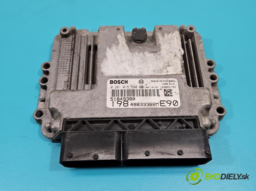 Fiat Bravo II 2007-2014 1.6 jtd 90 HP manual 66 kW 1598 cm3 5- riadiaca jednotka motora 0281015560