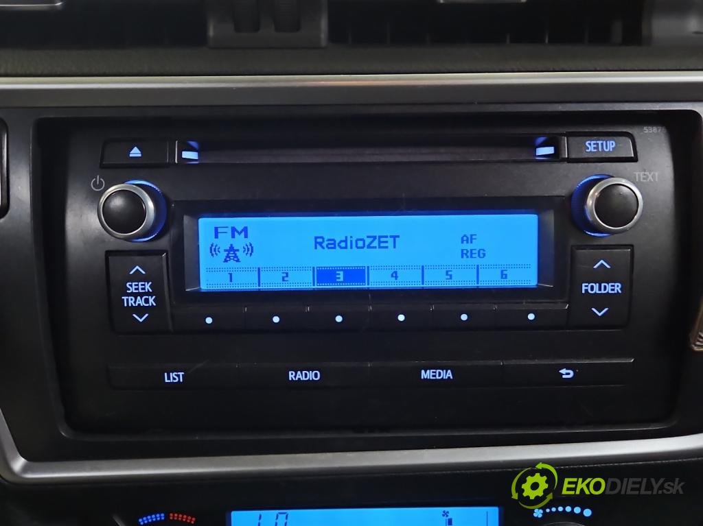 Toyota Auris II 2012-2018 1.4 D4D 90 HP manual 66 kW 1364 cm3 5- Radio originál 86120-02880