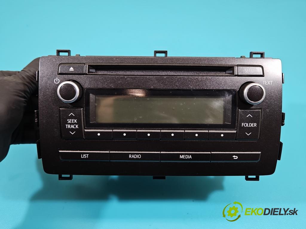 Toyota Auris II 2012-2018 1.4 D4D 90 HP manual 66 kW 1364 cm3 5- Radio originál 86120-02880
