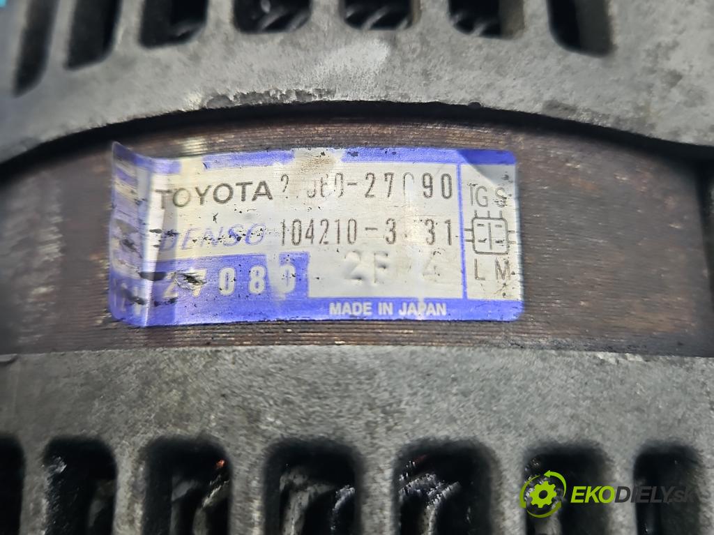 Toyota Avensis II T25 2003-2008 2.0 D4D 116 HP manual 85 kW 1995 cm3 5- Alternator 27060-27090 (Alternátory)