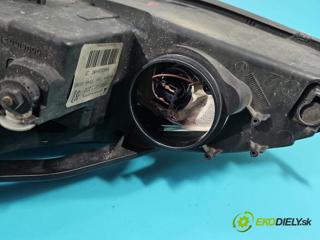 Peugeot 407 2.0 HDi 136 HP manual 100 kW 1997 cm3 5- Reflektor: pravý 0301213272 (Pravé)