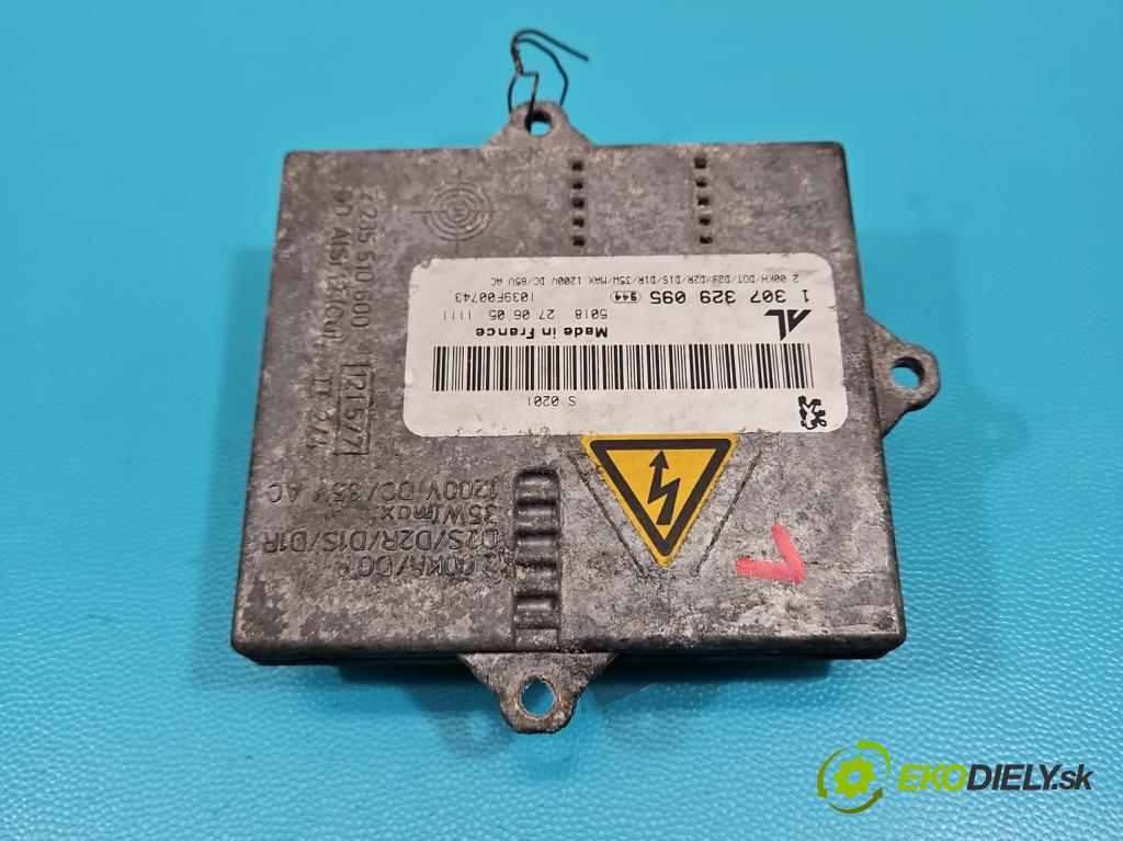 Peugeot 407 2.0 HDi 136 HP manual 100 kW 1997 cm3 5- střídač: xenon 1307329095 (Riadiaca jednotka xenónu)