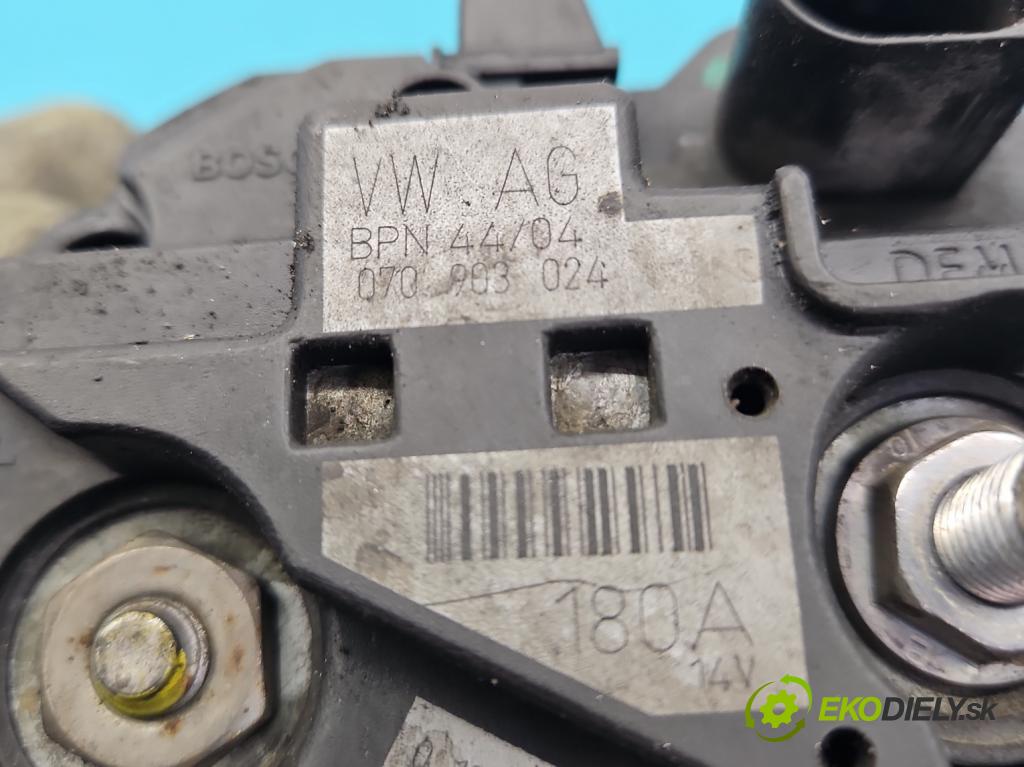 Vw Touareg I 2002-2010 2.5 tdi 174 HP automatic 128 kW 2461 cm3 5- Alternator 070903024 (Alternátory)