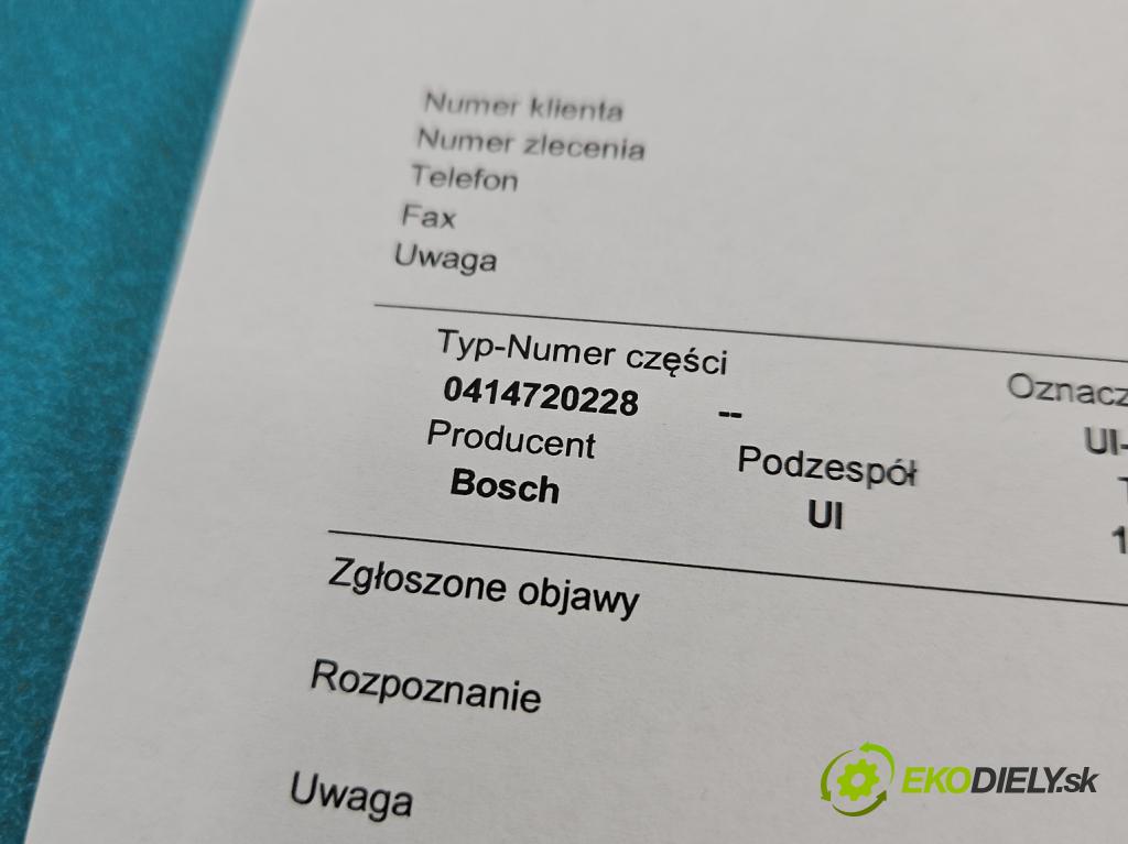 Vw Touareg I 2002-2010 2.5 tdi 174 HP automatic 128 kW 2461 cm3 5- vstrekovacie čerpadlo 0414720228 (Vstrekovač paliva)