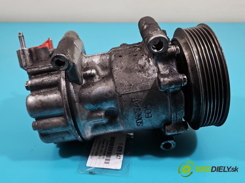 Peugeot 308 I 2007-2013 1.6 HDi 90 HP manual 66,2 kW 1560 cm3 5- Kompresor: klimatizácie 9659875780 (Kompresory klimatizácie)