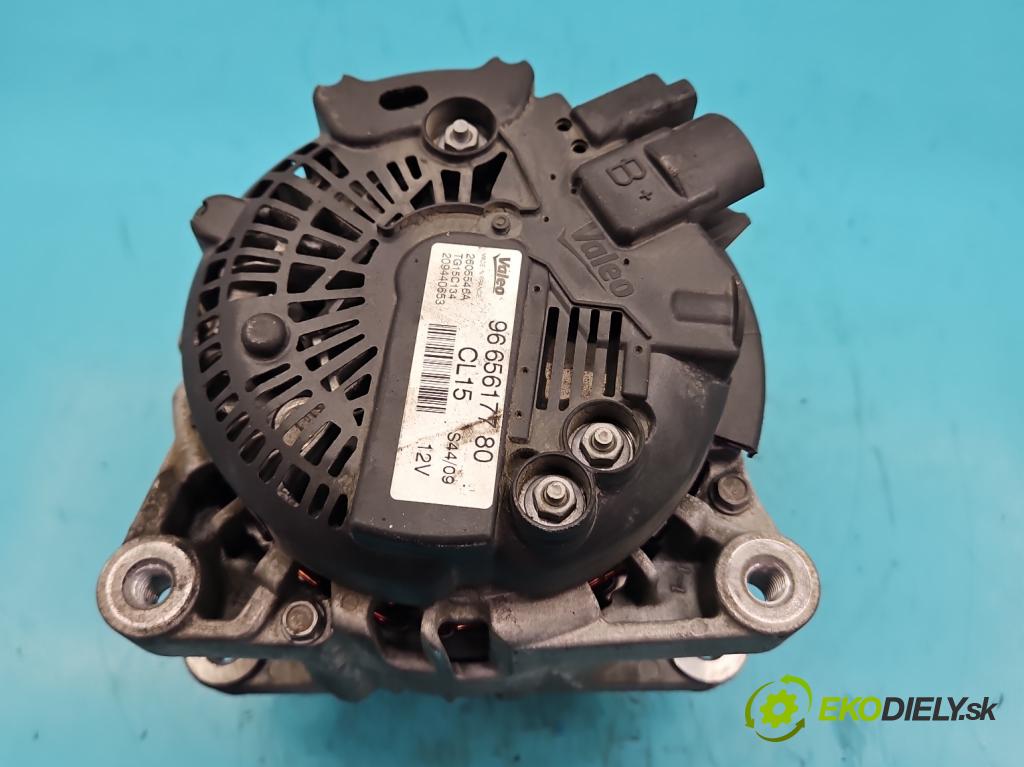 Peugeot 308 I 2007-2013 1.6 HDi 90 HP manual 66,2 kW 1560 cm3 5- Alternator 9665617780 (Alternátory)