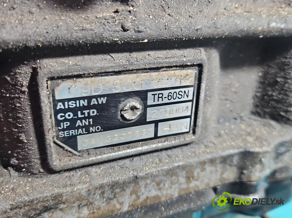 Vw Touareg I 2002-2010 2.5 tdi 174 HP automatic 128 kW 2461 cm3 5- prevodovka stupeň,rýchlosť automat HAN