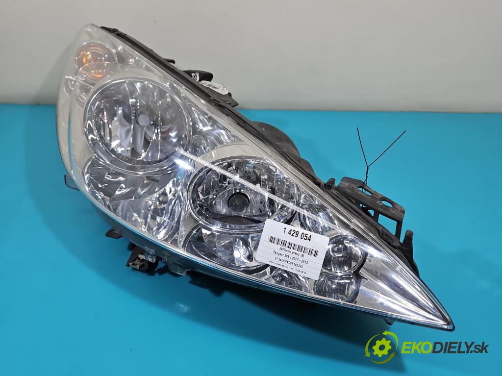 Peugeot 308 I 2007-2013 1.6 HDi 90 HP manual 66,2 kW 1560 cm3 5- Reflektor: pravý  (Pravé)