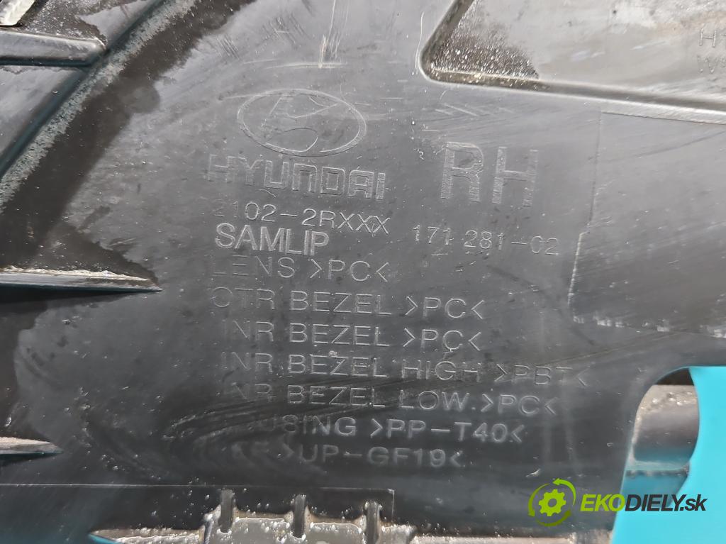 Hyundai I30 I 2007-2012 1.4 16V 109 HP manual 80 kW 1396 cm3 5- Reflektor: pravý  (Pravé)