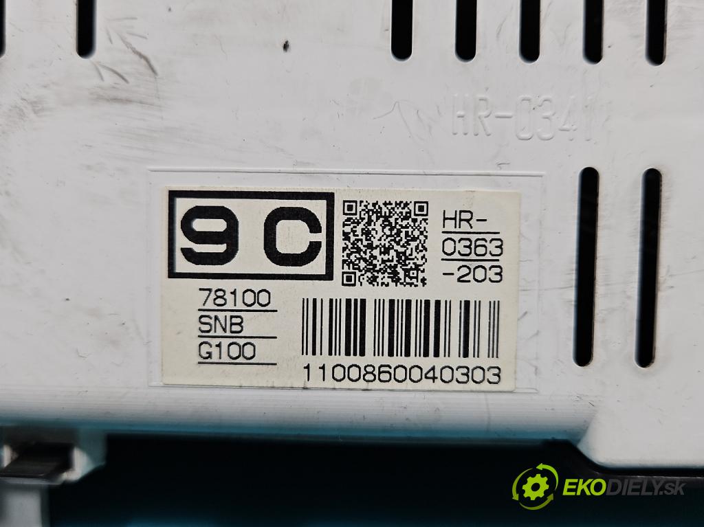 Honda Civic VIII 2006-2011 1.8 16V 140 HP manual 103 kW 1799 cm3 4- Zobrazit: 78100-SNB-G100 (Prístrojová doska, displej)
