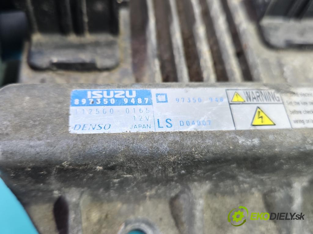 Opel Meriva A 2002-2010 1.7 cdti 101 HP manual 74 kW 1686 cm3 5- riadiaca jednotka motora 897350-9487