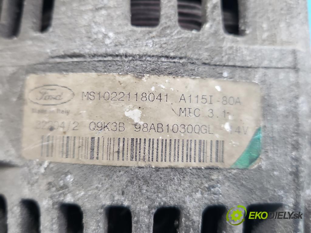 Ford Focus Mk1 1998-2004 1.6 16V 101 HP manual 74 kW 1596 cm3 5- Alternator 98AB10300GL (Alternátory)