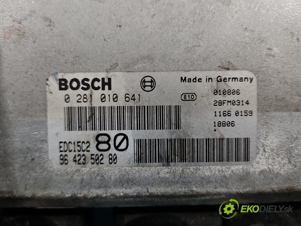 Citroen C5 I 2001-2008 2.2 hdi 133 HP automatic 98 kW 2179 cm3 5- riadiaca jednotka motora 0281010641