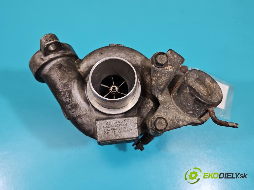 Citroen Berlingo I 1996-2008 1.6 HDi 75 hp manual 55,2 kW 1560 cm3 5- Turbodmychadlo 49173-07507 (Turbodúchadla (kompletní))