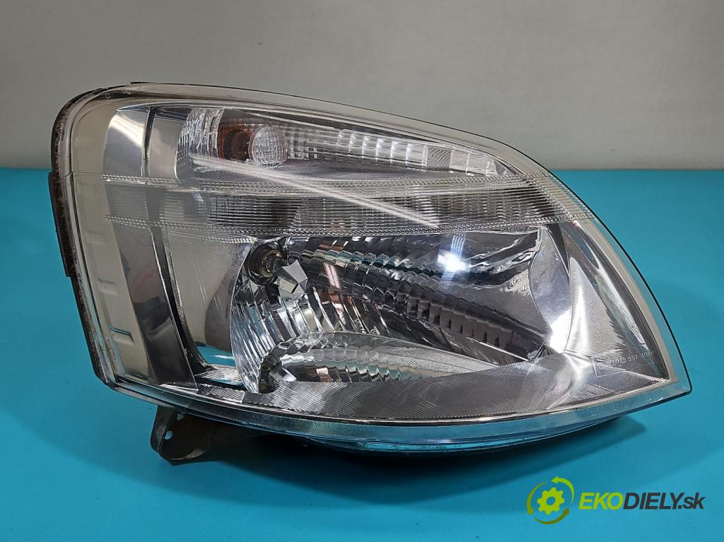 Citroen Berlingo I 1996-2008 1.6d 75 HP manual 55,2 kW 1560 cm3 5- Reflektor: pravý  (Pravé)