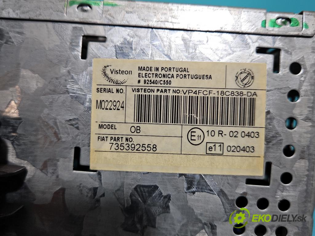 Fiat Stilo 1.9 jtd 140 HP manual 103 kW 1910 cm3 3- Radio originál 735392558