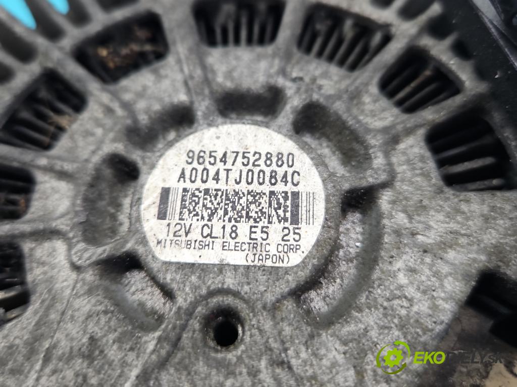 Peugeot 407 2.0 HDi 136 HP manual 100 kW 1997 cm3 5- Alternator 9654752880 (Alternátory)
