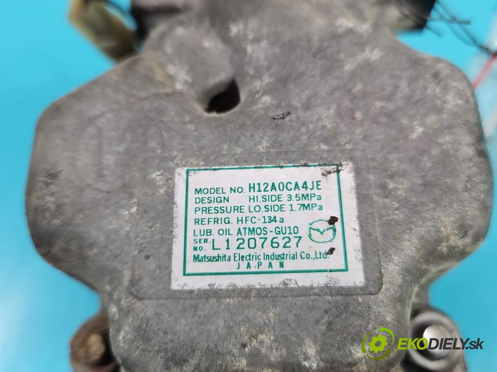 Mazda 6 II GH 2007-2012 2.0 CITD 140 HP manual 103 kW 1998 cm3 5- Kompresor: klimatizácie H12A0CA4JE (Kompresory klimatizácie)