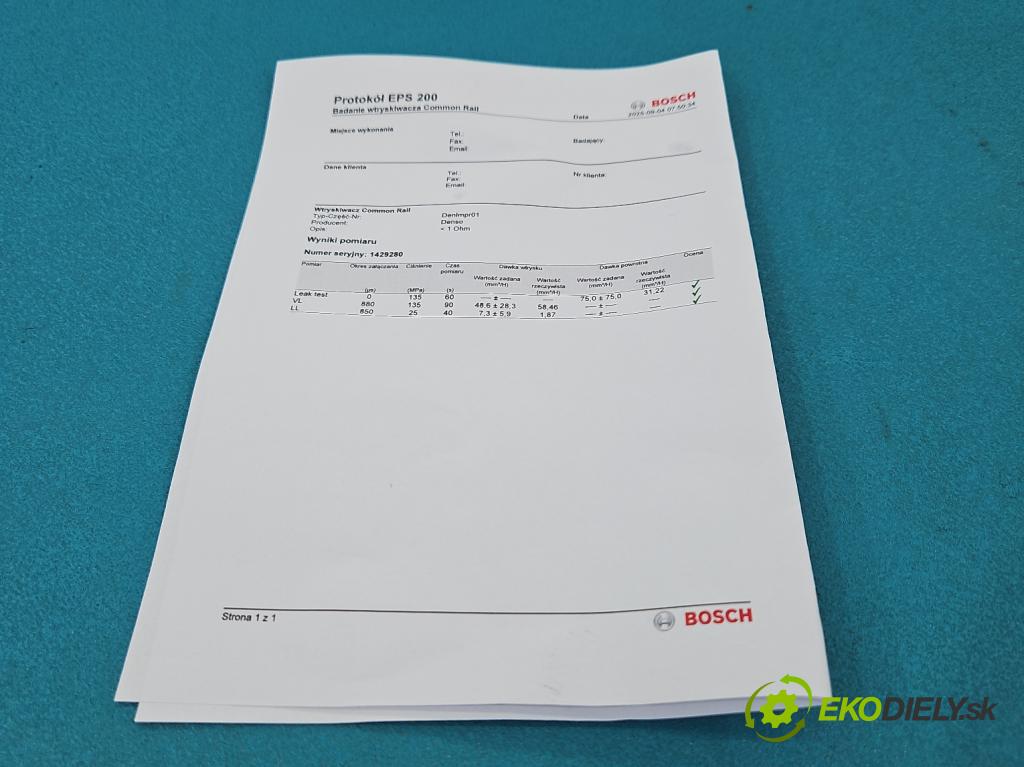 Mazda 6 II GH 2007-2012 2.0 CITD 140 HP manual 103 kW 1998 cm3 5- vstrek RF7J13H50 (Vstrekovač paliva)