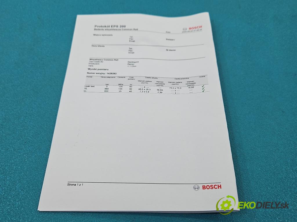 Mazda 6 II GH 2007-2012 2.0 CITD 140 HP manual 103 kW 1998 cm3 5- vstrek RF7J 13H50 (Vstrekovač paliva)