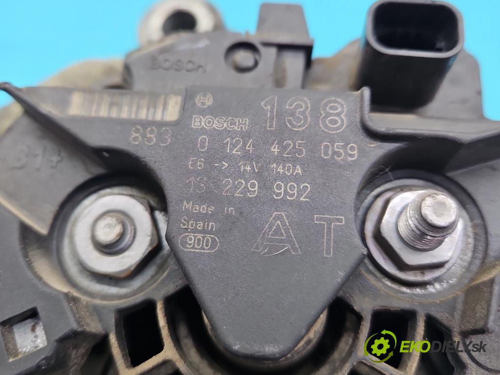 Saab 9-3 II 2002-2012 1.9 TiD 120 HP manual 88 kW 1910 cm3 4- Alternator 0124425059 (Alternátory)