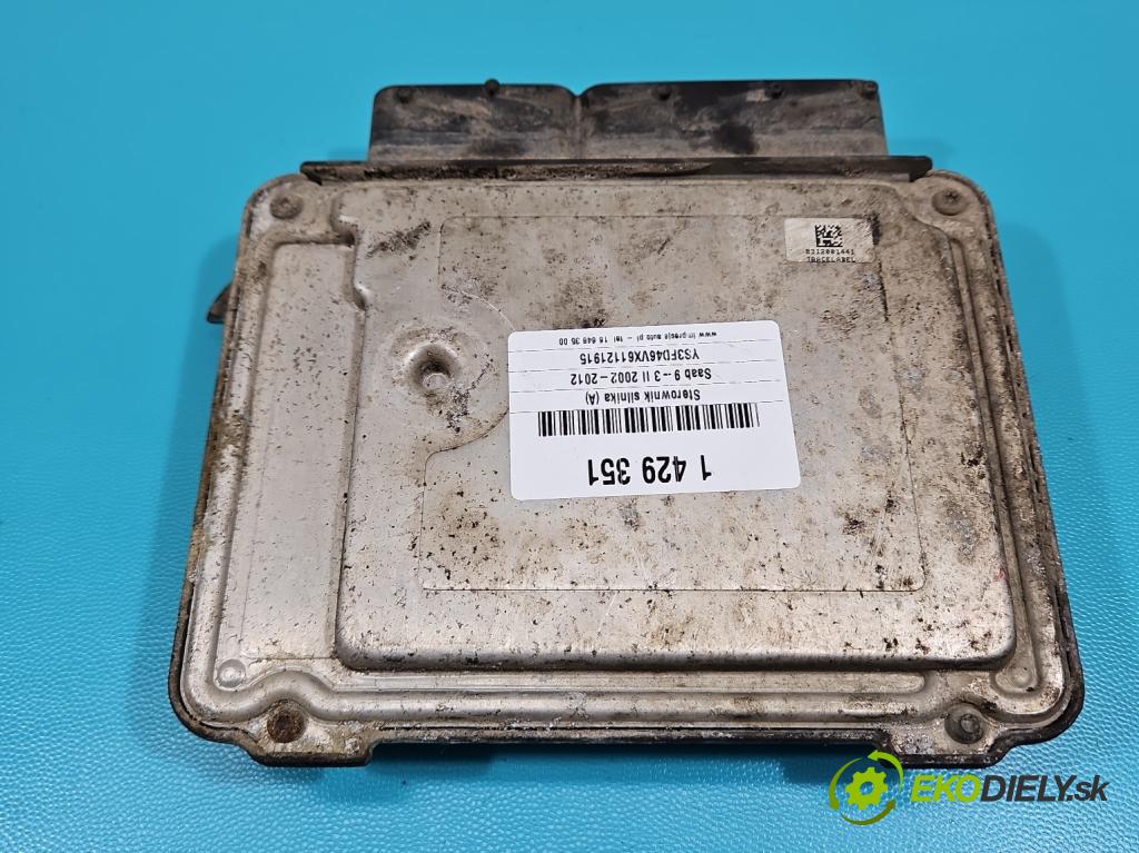 Saab 9-3 II 2002-2012 1.9 TiD 120 HP manual 88 kW 1910 cm3 4- riadiaca jednotka motora 0281012247