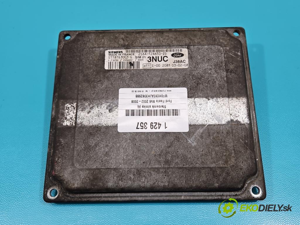 Ford Fiesta Mk6 2002-2008 1.3 69KM manual 51 kW 1299 cm3 5- riadiaca jednotka motora 2S6A-12A650-ZD