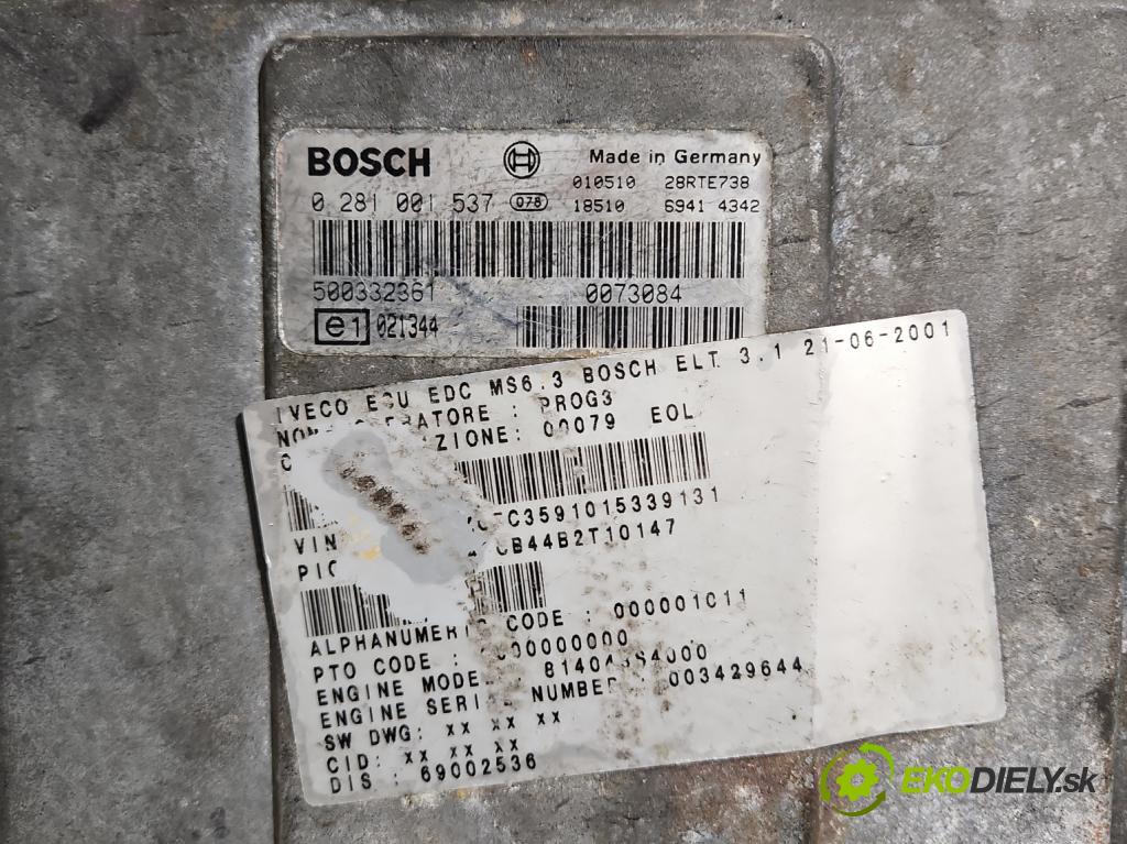 Iveco Daily III 1999-2006 2.8 125 HP manual 92 kW 2800 cm3 5- riadiaca jednotka motora 0281001537
