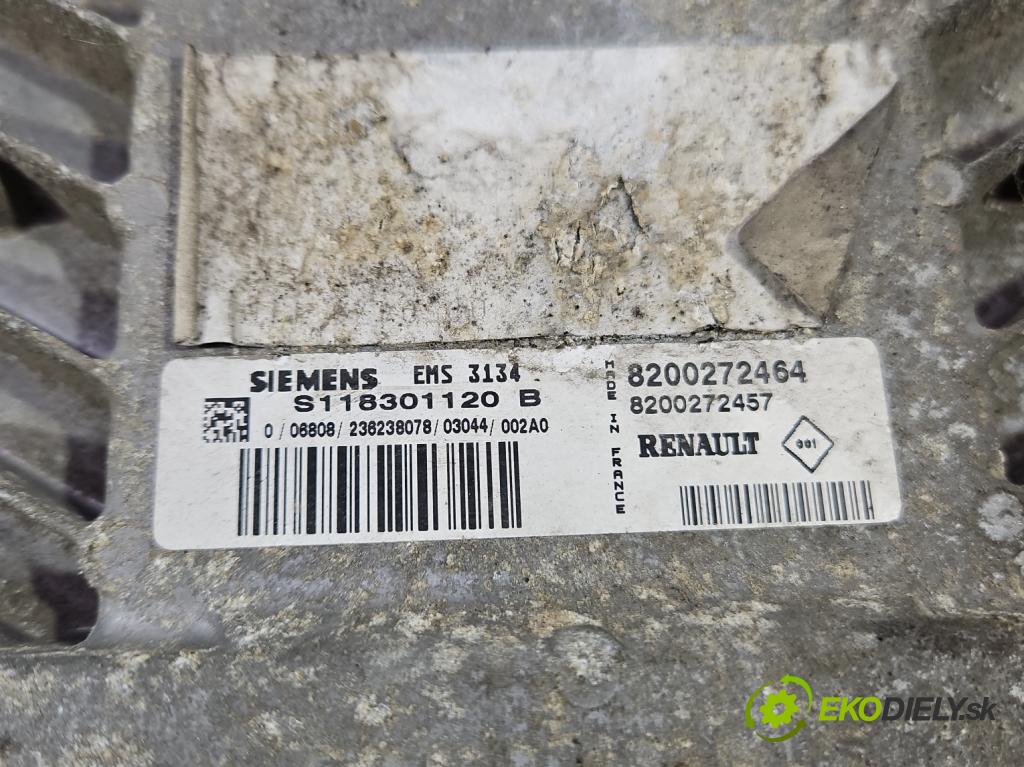 Renault Scenic I 1996-2003 1.6 16V 107 HP manual 79 kW 1598 cm3 5- riadiaca jednotka motora 8200272464