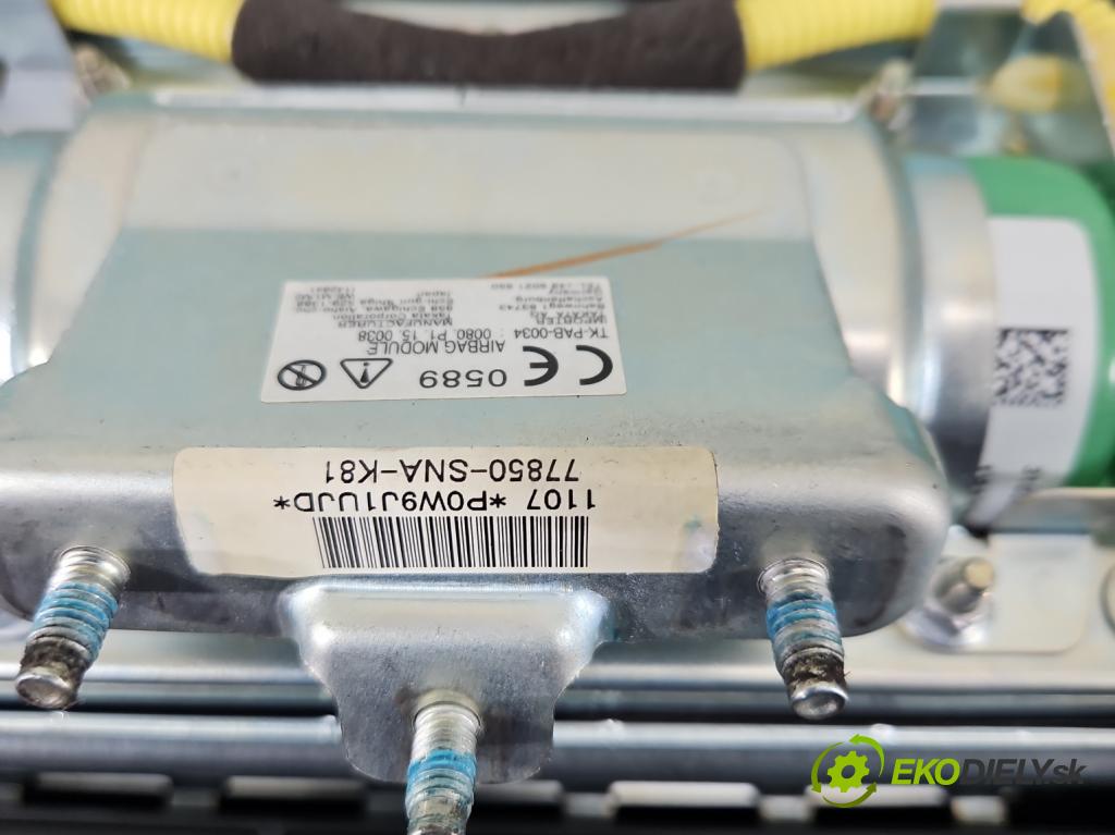 Honda Civic VIII 2006-2011 1.8 16V 140 HP manual 103 kW 1799 cm3 4- airbag vzduch: spolujezdce: 77850-SNA-K81 (Airbag)