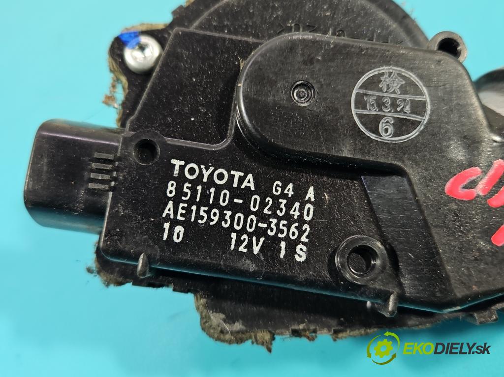 Toyota Auris II 2012-2018 1.4 D4D 90 hp manual 66 kW 1364 cm3 5- motor stěračů přední 85110-02340