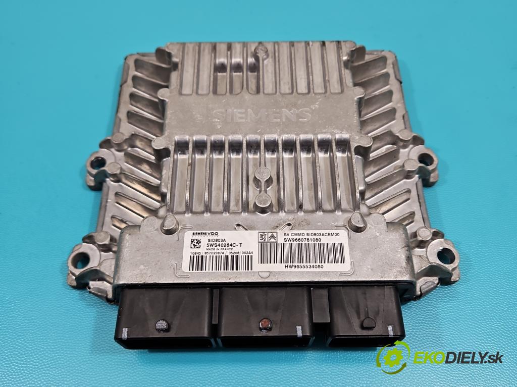 Peugeot 407 2.0 hdi 136 HP manual 100 kW 1997 cm3 5- riadiaca jednotka motora 9660781080
