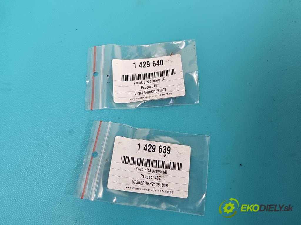 Peugeot 407 2.0 hdi 136 HP manual 100 kW 1997 cm3 5- náboj pravé  (Náboje)