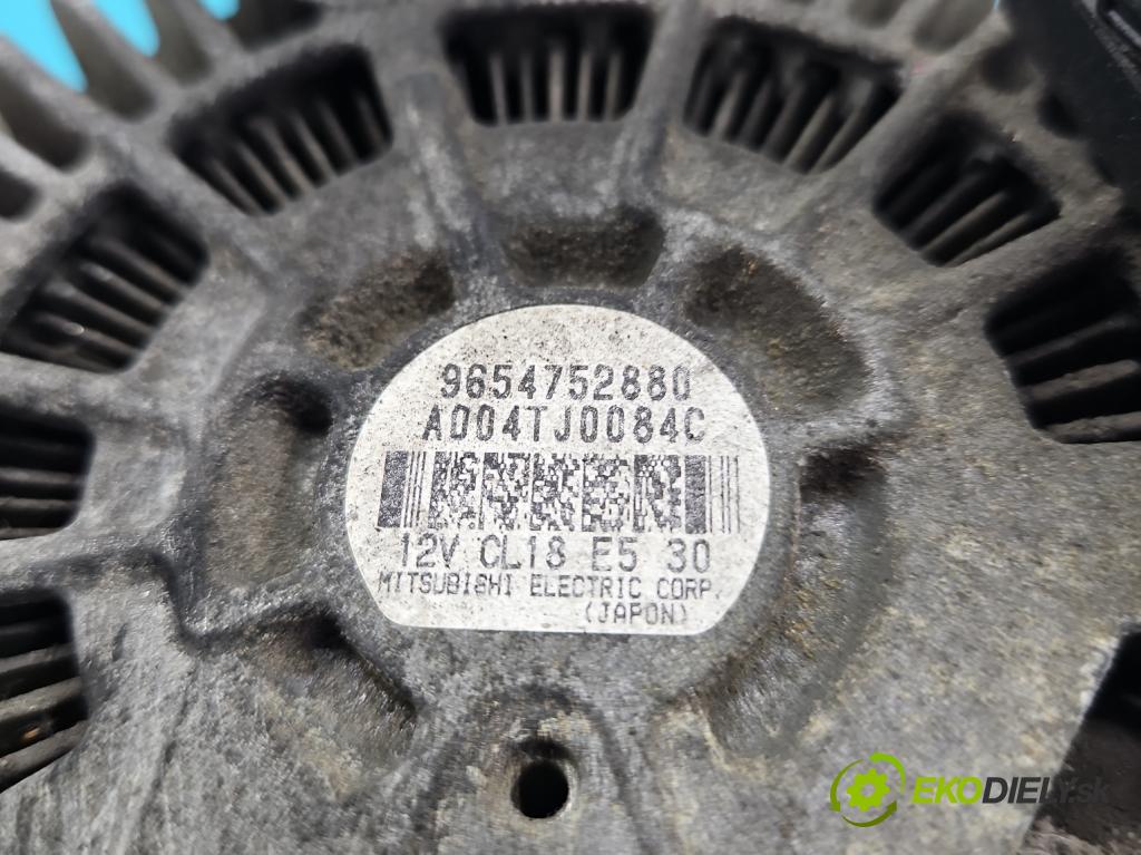 Peugeot 407 2.0 hdi 136 HP manual 100 kW 1997 cm3 5- Alternator 9654752880 (Alternátory)