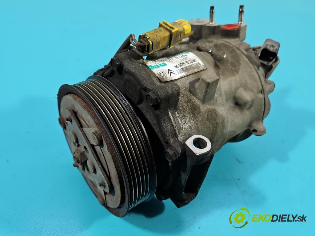 Citroen C5 II 2008-2017 2.0 HDi 136 HP automatic 100 kW 1997 cm3 5- Kompresor: klimatizácie 9660555380 (Kompresory klimatizácie)