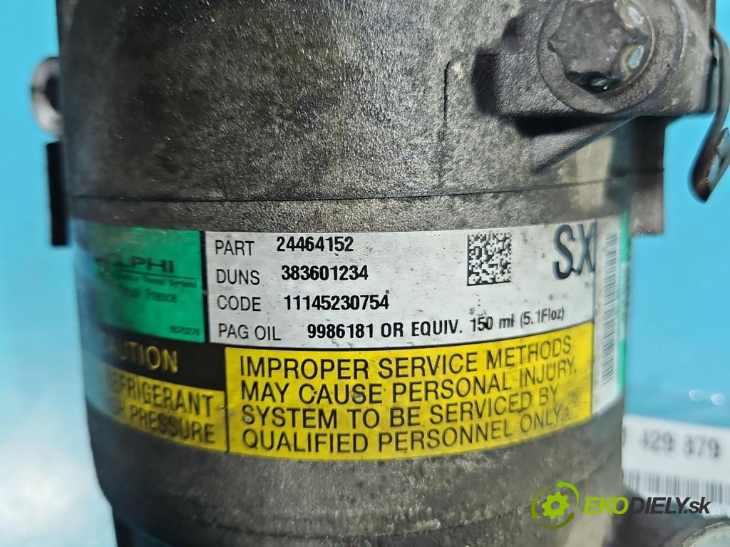 Opel Zafira A 1999-2005 2.0 dti 101 HP manual 74 kW 1995 cm3 5- Kompresor: klimatizácie 24464152 (Kompresory klimatizácie)
