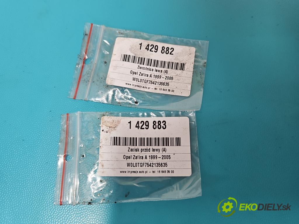 Opel Zafira A 1999-2005 2.0 dti 101 HP manual 74 kW 1995 cm3 5- náboj ľavé  (Náboje)