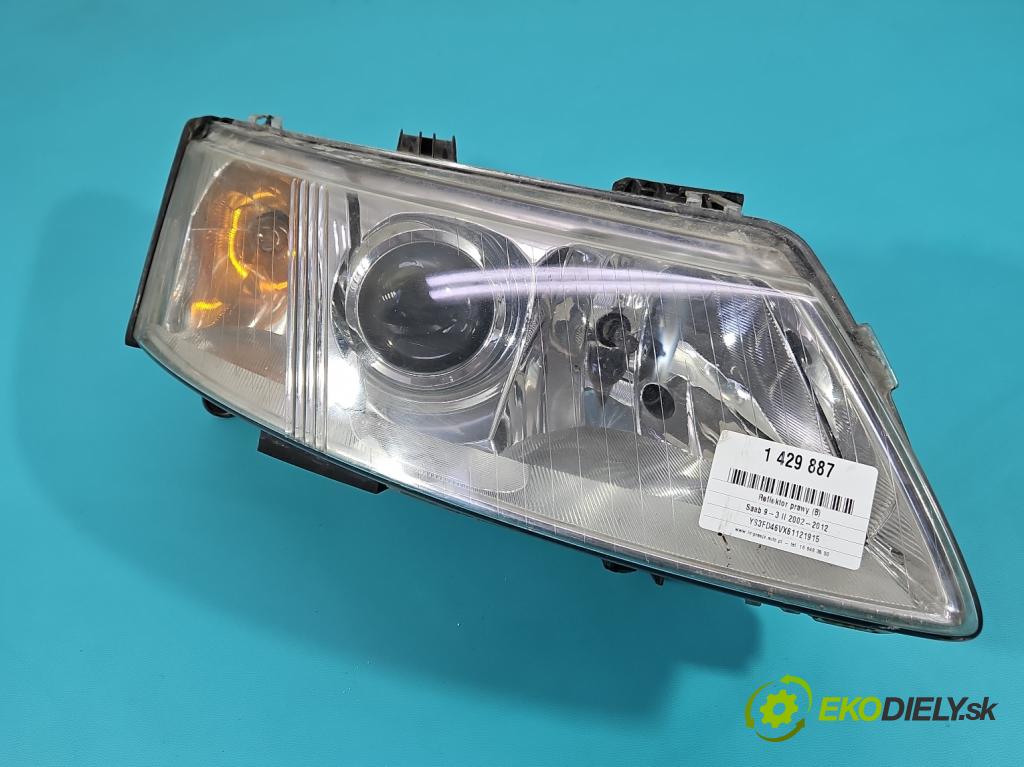 Saab 9-3 II 2002-2012 1.9 TiD 120 HP manual 88 kW 1910 cm3 4- Reflektor: pravý (Pravé)