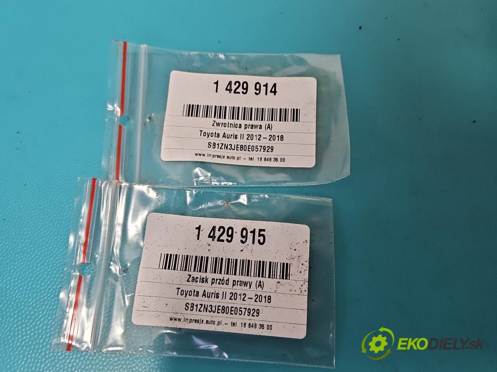 Toyota Auris II 2012-2018 1.4 D4D 90 HP manual 66 kW 1364 cm3 5- náboj pravé  (Náboj)