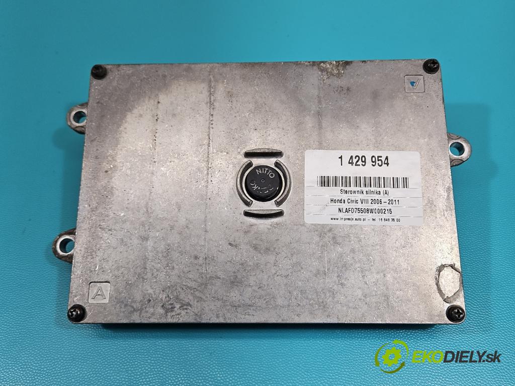 Honda Civic VIII 2006-2011 1.8 16V 140 HP manual 103 kW 1799 cm3 4- riadiaca jednotka motora 37820-RNA-E12