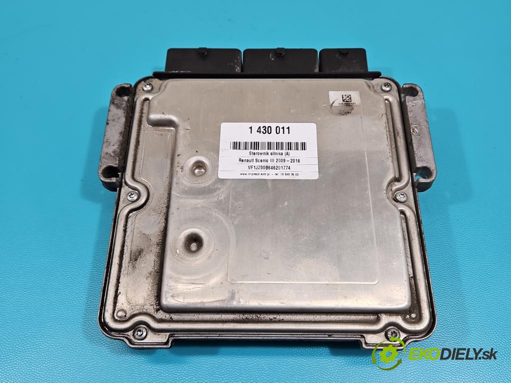 Renault Scenic III 2009-2016 1.6 dci 131 HP manual 96 kW 1598 cm3 5- riadiaca jednotka motora 237101074R