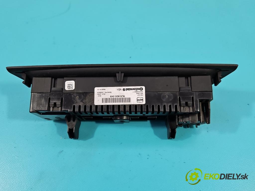 Seat Ibiza IV 6J 2008-2017 1.6 16V 105 HP automatic 77 kW 1598 cm3 5- panel kúrenia 6J0820043